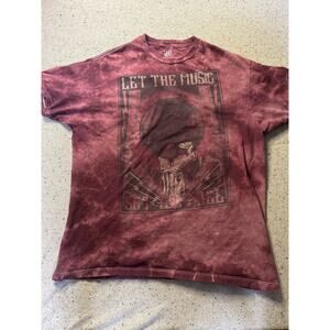 Rock & Republic Shirt Unisex XL Tie Dye “Let the Music Set You Free” Vinyl